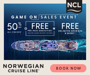 NCL 50% Off + Free at Sea - Special cruise offer